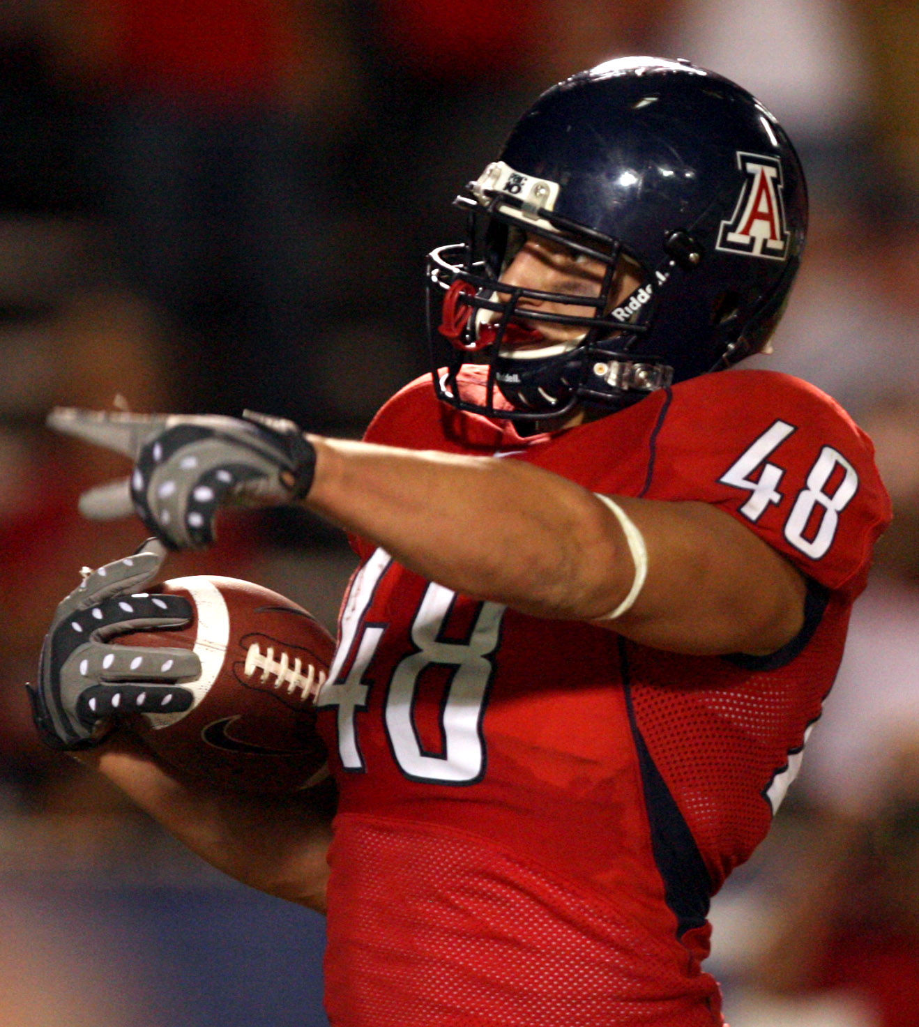 University of Arizona football player Rob Gronkowski